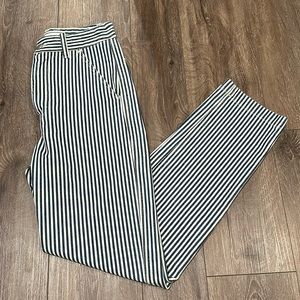 Alex Mill striped high rise straight leg jeans size: 0